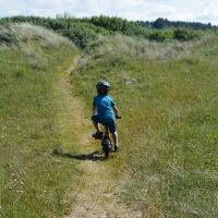 Sykkelferie i Danmark med seksåringen